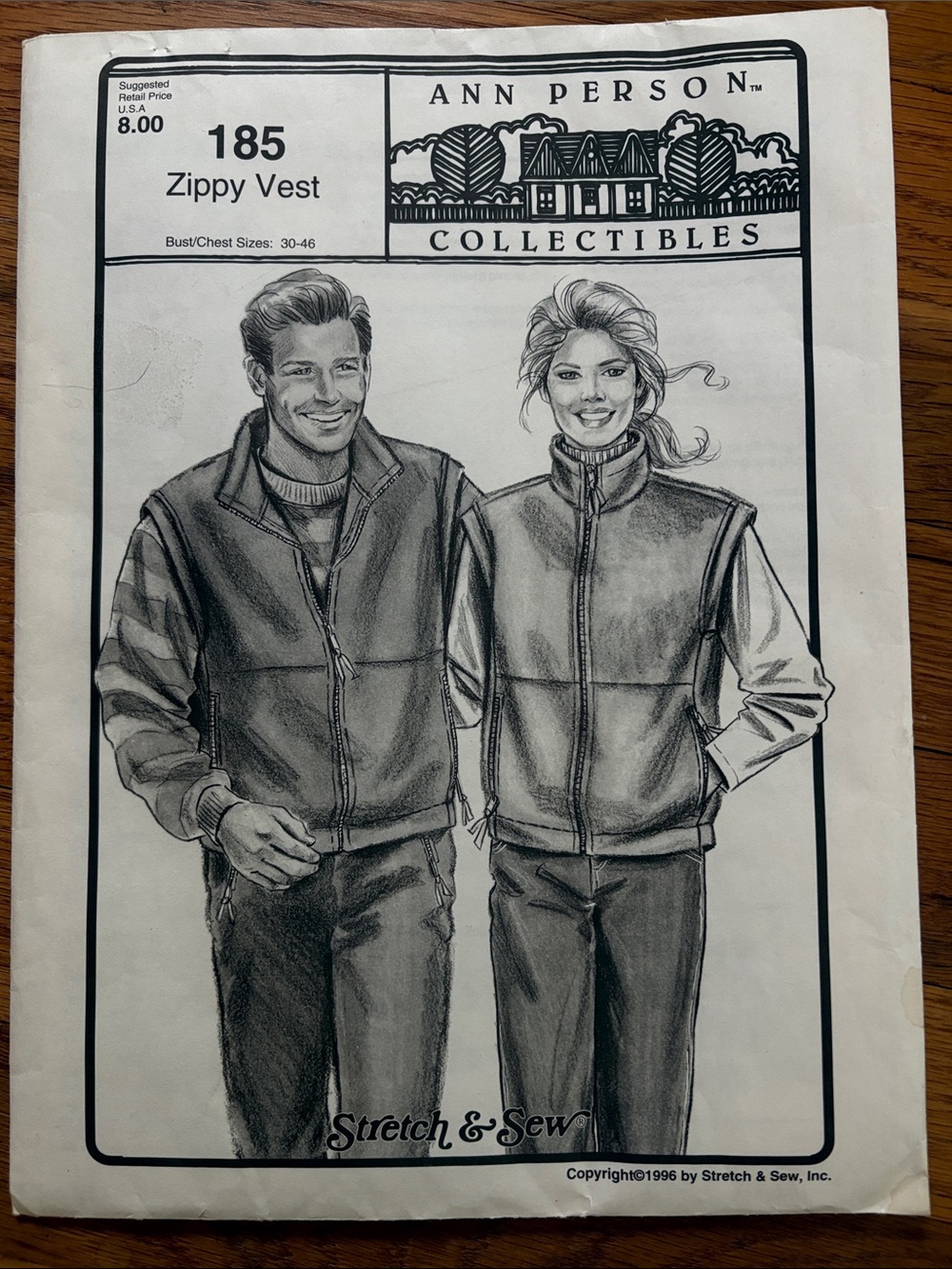 Vintage Zippy Vest Sewing Pattern